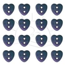 Botão Mini Coração - 40 unid