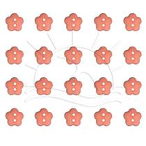 Botão Mini Flor - 40 unid