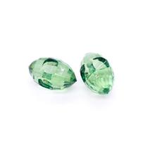 Botão Oval Facetado Acrílico Verde Transparente 12x19mm 10pçs 15g Botão Oval Facetado Acrílico Verde Transparente 12x19mm 10pçs 15g