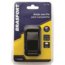 Botao Para Campainha Brasfort Sem Fio Pilha Preto 7747 Botao Para Campainha Brasfort Sem Fio Pilha Preto 7747