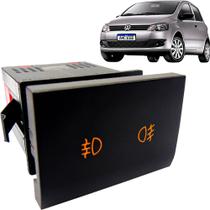 Botão para Farol Milha Fox 10 a 17 Plástico Preto