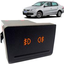 Botão para Farol Milha Gol G5 Voyage 08 a 17 Plástico Preto