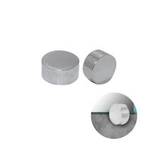 Botão Para Fixação De Espelho Cromado