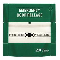 Botão para Saída de Emergência com Redefinição Zkteco ZKABK902A-G Verde