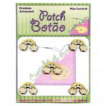 Botão Patch Arco Íris 1683 - 5 unidades