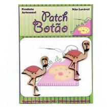 Botão Patch Flamingo 2587 - 2 Unidades Botão Patch Flamingo 2587 - 2 Unidades
