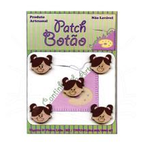 Botão Patch Menininha Morena 1407 - 5 unid