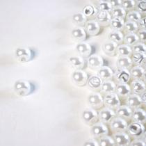 Botão Pérola ABS Branco 8MM100gAprox 420 Un