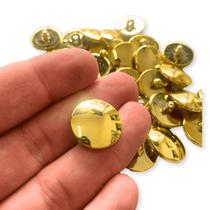 Botão Pezinho 18mm Dourado Com Alça 200 peças Costura