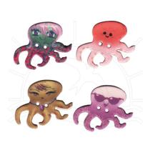 Botão Polvo - 4 unid Botão Polvo - 4 unid