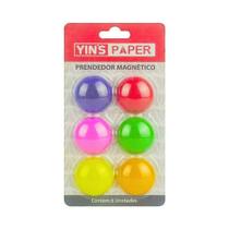 Botão Prendedor Magnético 6 Cores YIN'S PAPER