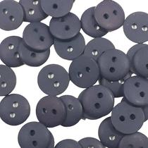 Botão Preto 10mm 2 Furos Plástico Abs Fosco 50Un 100Un 200Un confecção vestidos artesanato casacos Botões 44440V
