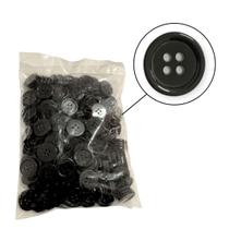 Botão Preto 20mm 4 Furos Para Costura Roupa Artesanato 200 Unidades Botão Preto 20mm 4 Furos Para Costura Roupa Artesanato 200 Unidades