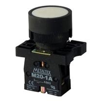 Botão Pulsador Branco 1NA Metaltex
