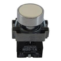 Botão Pulsador Branco 1NA Metaltex