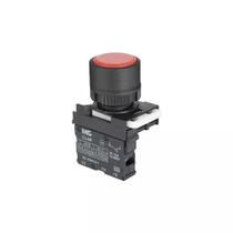 Botão pulsador faceado simples sem visor vermelho Margirius