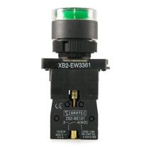 Botao pulso plastico iluminado xb2 ew3361 220v vd 1na sibratec