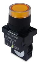 Botao pulso plastico iluminado xb2-ew3561 24v am 1na