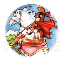 Botão Santo - São Jorge - 1 unid Botão Santo - São Jorge - 1 unid