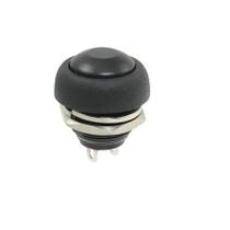BOTAO SEM TRAVA A PROVA D'AGUA 12mm - PRETO BOTAO SEM TRAVA A PROVA D'AGUA 12mm - PRETO