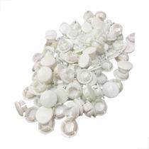 Botão Tapa Furo Para Esquadrias Pacote 100 Peças 1/2 Branco Botão Tapa Furo Para Esquadrias Pacote 100 Peças 1/2 Branco