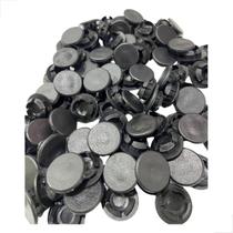 Botão Tapa Furo Para Esquadrias Pacote 100 Peças 1/2 Preto Botão Tapa Furo Para Esquadrias Pacote 100 Peças 1/2 Preto