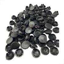 Botão Tapa Furo Para Esquadrias Pacote 500 Peças 1/2 Preto Botão Tapa Furo Para Esquadrias Pacote 500 Peças 1/2 Preto