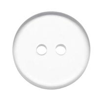 Botão Transparente 22mm 2 Furos Pacote 144 Unidades Botão Transparente 22mm 2 Furos Pacote 144 Unidades