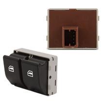 Botão Vidro Elétrico Duplo Gol Fox Voyage Saveiro 1 click Fundo Marrom