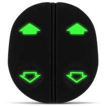 Botão Vidro Elétrico Duplo Ka 1997 a 2007 Fiesta 1997 a 2007 LED Verde - Dial