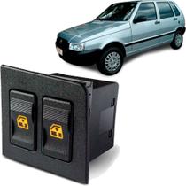 Botão Vidro Elétrico Duplo Led Âmbar Uno 2005 a 2009 De