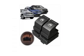 Botao Vidro Eletrico Duplo Volkswagen Amarok Tiguan Passat Jetta Conector Marrom 4 Pinos