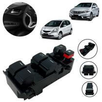 Botão Vidro Elétrico New Fit City Anos 2009 10 11 12 A 2014