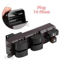 Botão Vidro Elétrico Porta Motorista Toyota Hillux Corolla Camry Conector 14 Pinos