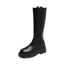 Botas Altas De Inverno Femininas Impermeáveis E Antiderrapantes Com Zíper Em Couro PU Até O Joelho Botas Altas De Inverno Femininas Impermeáveis E Antiderrapantes Com Zíper Em Couro PU Até O Joelho