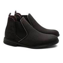 Botas Botina Masculino De Couro Camurça Cano Curto Country Botas Botina Masculino De Couro Camurça Cano Curto Country