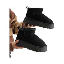 Botas Chelsea de Neve Femininas - Quentes, de Camurça e Pelúcia - Ideal para Inverno Botas Chelsea de Neve Femininas - Quentes, de Camurça e Pelúcia - Ideal para Inverno