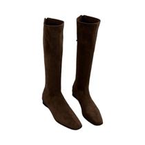 Botas Chelsea Femininas De Camurça Outono 2025 Retrô Cano Alto Confortáveis Antiderrapantes Salto Botas Chelsea Femininas De Camurça Outono 2025 Retrô Cano Alto Confortáveis Antiderrapantes Salto