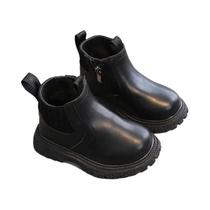 Botas Curtas De Couro Para Crianças, Antiderrapantes, Moda De Outono E Inverno Para Meninos E Botas Curtas De Couro Para Crianças, Antiderrapantes, Moda De Outono E Inverno Para Meninos E