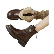 Botas Curtas De Inverno Para Mulheres Com Forro De Fleece Antiderrapante E Quente Para Climas Frios Botas Curtas De Inverno Para Mulheres Com Forro De Fleece Antiderrapante E Quente Para Climas Frios