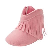 Botas de Bebê Vintage com Borla - Sola Antiderrapante e Quentinha para Inverno