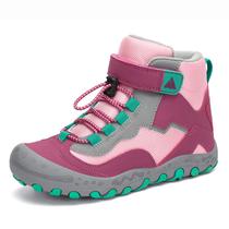 Botas de caminhada Mishansha para meninos e meninas, cano alto, roxo/verde