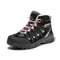 Botas de caminhada NORTIV 8 SNHB211W impermeáveis para mulheres pretas/rosa
