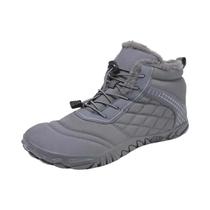 Botas De Caminhada Unissex Para Inverno, Sem Cadarço, Quentes, Impermeáveis, Com Sola Zero Drop,