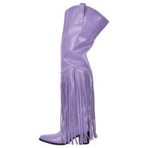 Botas de cano alto richealnini femininas roxas tamanho 12
