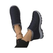 Botas De Cano Curto Femininas De Algodão Casuais Para Outono E Inverno, Resistentes Ao Uso, Com