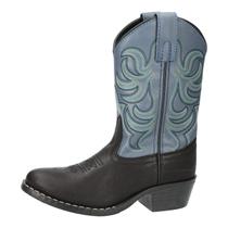 Botas de caubói Smoky Mountain Monterey Boys pretas e azuis 11M Botas de caubói Smoky Mountain Monterey Boys pretas e azuis 11M
