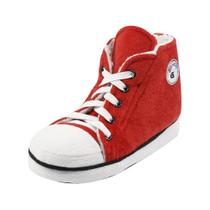 Botas de chinelo Gohom Fuzzy para homens, quentes, inverno, vermelhas e pretas