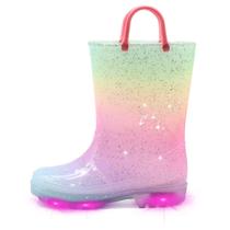Botas de chuva EUXTERPA para crianças e crianças, impermeáveis, rosa claro Botas de chuva EUXTERPA para crianças e crianças, impermeáveis, rosa claro