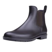 Botas de chuva femininas Asgard Chelsea marrom escuro impermeáveis 37